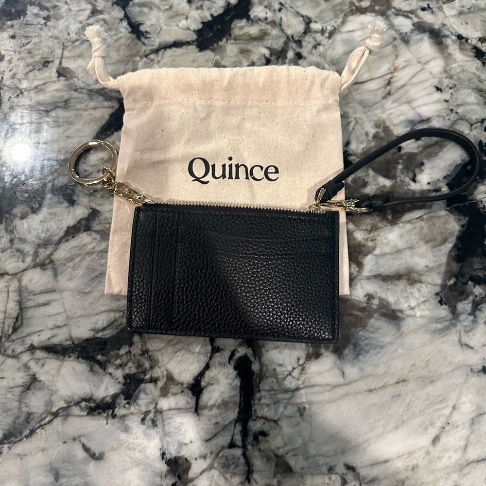 Quince Black Leather Wallet